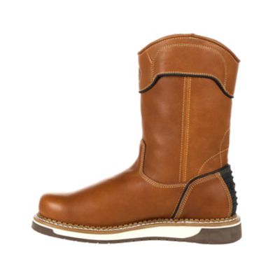 Image showing 4 th Georgia Boot Men's Pull On 10 in. Brown, GB00349
