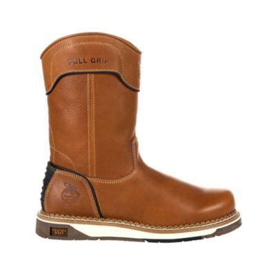 Image showing 6 th Georgia Boot Men's Pull On 10 in. Brown, GB00349