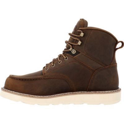 Image showing 4 th Georgia Boot Men's Moc Toe 6 in. Brown, GB00667