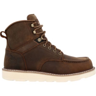 Image showing 6 th Georgia Boot Men's Moc Toe 6 in. Brown, GB00667
