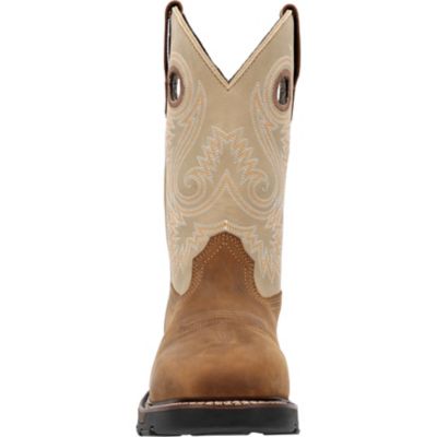 Image showing 3 th Georgia Boot Men's Square Pull On 11 in. Brown GB00670