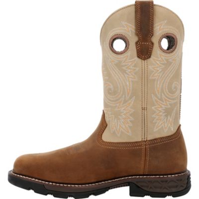 Image showing 4 th Georgia Boot Men's Square Pull On 11 in. Brown GB00670