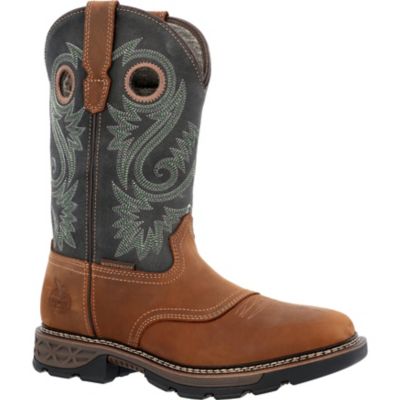 Image showing 0 th Georgia Boot Men's Square Pull On 11 in. Navy