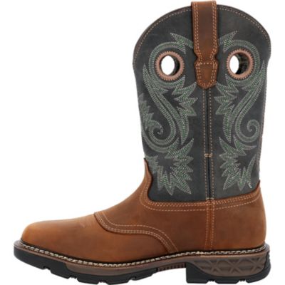 Image showing 4 th Georgia Boot Men's Square Pull On 11 in. Navy