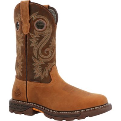 Georgia Boot Men's Square Pull On 11 in. Tan