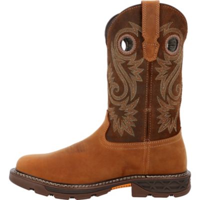 Image showing 4 th Georgia Boot Men's Square Pull On 11 in. Tan