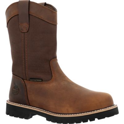 Georgia Boot Men's Pull On 10 in. Brown, GB00639