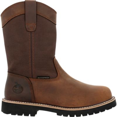 Image showing 6 th Georgia Boot Men's Pull On 10 in. Brown, GB00639