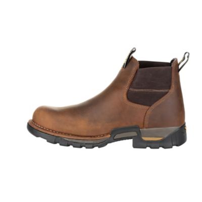 Image showing 4 th Georgia Boot Men's Chelsea 4 in. Brown