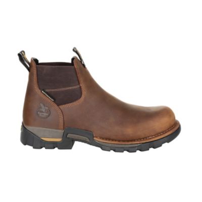 Image showing 6 th Georgia Boot Men's Chelsea 4 in. Brown