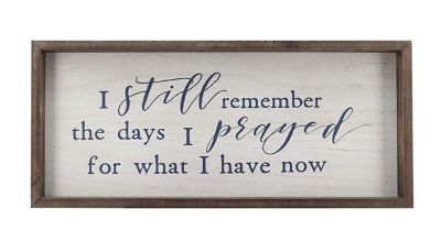 PARISLOFT Wooden Sign with Inspired Quotes I Still Remember the Days