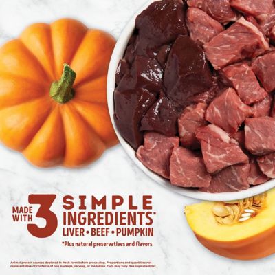 Image showing  Freeze-Dried Beef and Pumpkin Recipe Dog Treats, 3.25oz.