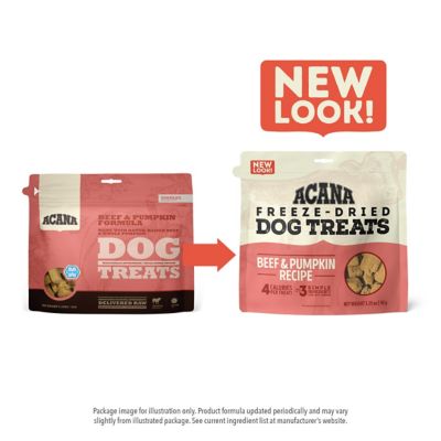 Image showing  Freeze-Dried Beef and Pumpkin Recipe Dog Treats, 3.25oz.