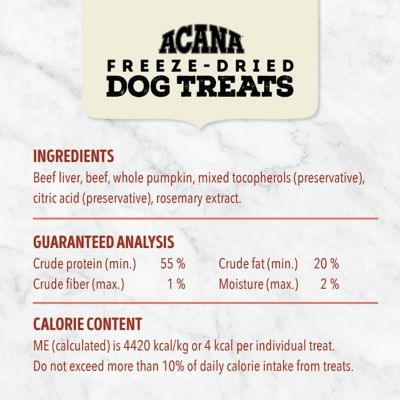 Image showing 5 th ACANA Freeze-Dried Beef and Pumpkin Recipe Dog Treats, 3.25oz.