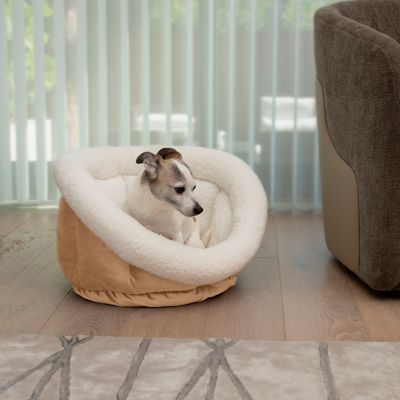 Sherry Kline Sherpa Velvet Cuddler Cup Pet Bed