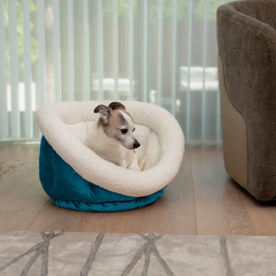 Sherry Kline Sherpa Velvet Cuddler Cup Pet Bed