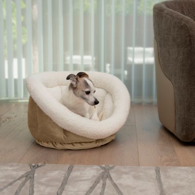 Sherry Kline Sherpa Velvet Cuddler Cup Pet Bed