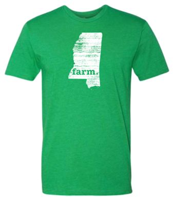 Home State Apparel Unisex Mississippi State Silhouette Farm T-Shirt, S ...