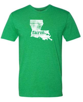 Home State Apparel Unisex Louisiana State Silhouette Farm T-Shirt