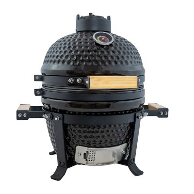 Sunnydaze Decor Ceramic Tabletop Kamado Egg Grill and Smoker with Stand, APX-3841