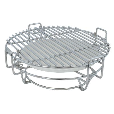 Sunnydaze Decor Half Moon Cooking Grate System for Kamado Egg Grill, APX-4901