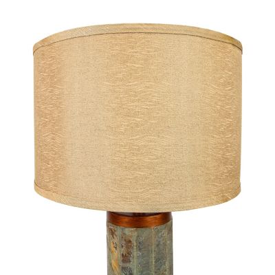 Image showing  Cylinder Slate Indoor Table Lamp - 31 in. H