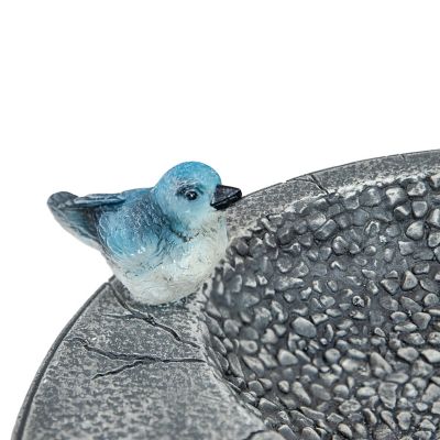 Image showing  Bird Bath with Birdseed Feeder Compartment 29 in.