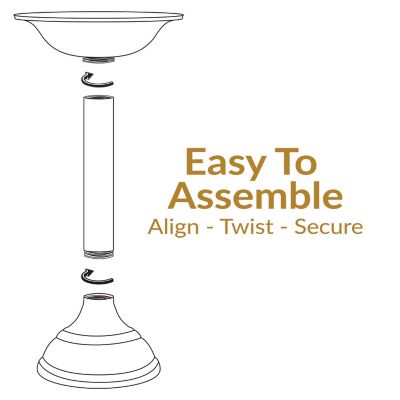 Image showing  Backyard Beauty Metal Bird Bath Blue Patina 14.5 in.