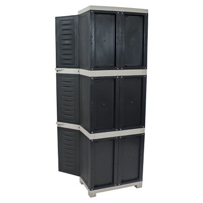 Image showing  Lockable Storage Cabinet with 4 Adjustable Shelves Gray, 72 in.