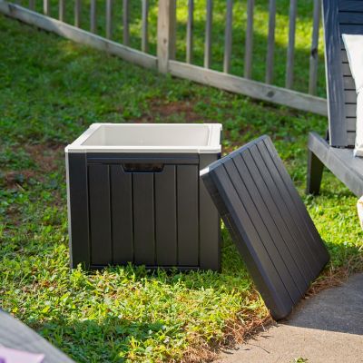 Image showing  9-Gallon Outdoor Polypropylene Resin Cooler Box - Black