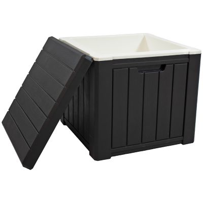 Image showing  9-Gallon Outdoor Polypropylene Resin Cooler Box - Black