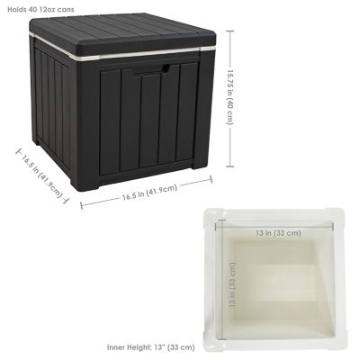 Image showing  9-Gallon Outdoor Polypropylene Resin Cooler Box - Black