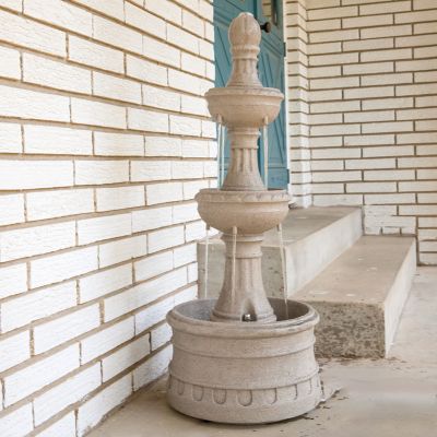 Image showing  Cyprus 3-Tier Polyresin Outdoor Fountain, WNC-124