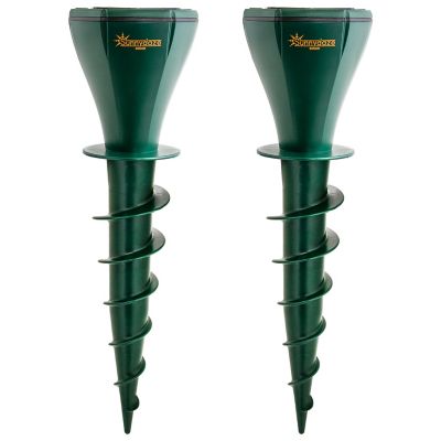 Sunnydaze Decor Solar Sonic Mole Repeller Spiral Spikes - 2.75 in. W x 2.5 in. D x 9.75 in. H - 2-Pack