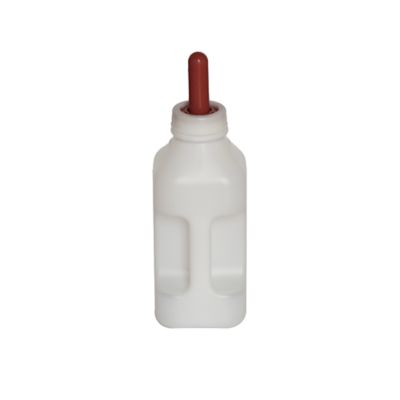 Image showing  64 oz. Plastic Calf Bottle with Rubber Nipple
