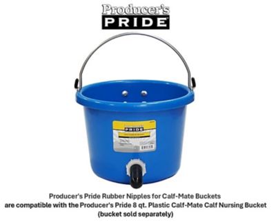 Image showing  Rubber Nipples for Calf-Mate Buckets, 2-Pack