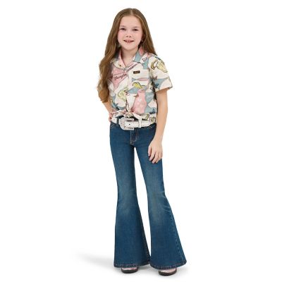 Wrangler x Lainey Wilson Girl's Embroidered Bell Bottoms