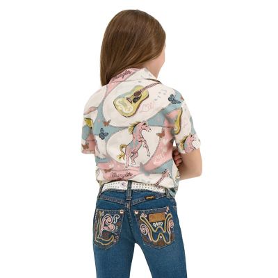 Image showing  x Lainey Wilson Girl's Tie Front Shirt