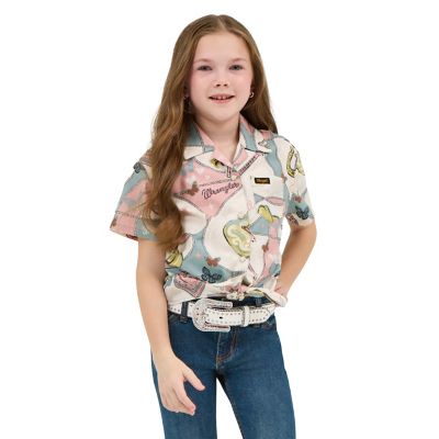 Wrangler x Lainey Wilson Girl's Tie Front Shirt