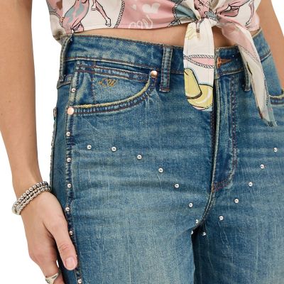 Image showing 4 th Wrangler x Lainey Wilson Bejeweled Bell Bottoms