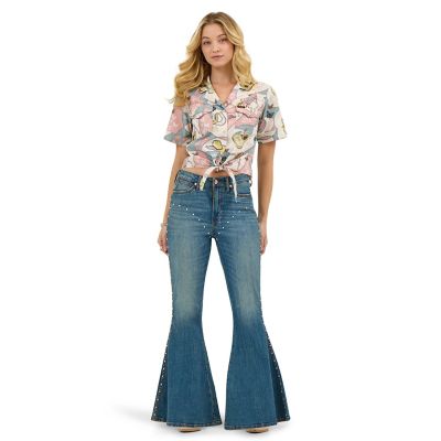 Image showing 0 th Wrangler x Lainey Wilson Bejeweled Bell Bottoms