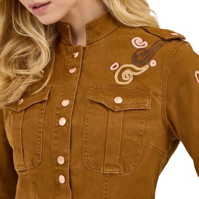 Image showing  x Lainey Wilson Embroidered Utility Jacket