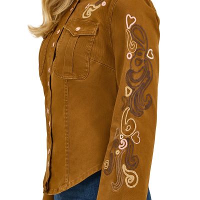 Image showing  x Lainey Wilson Embroidered Utility Jacket