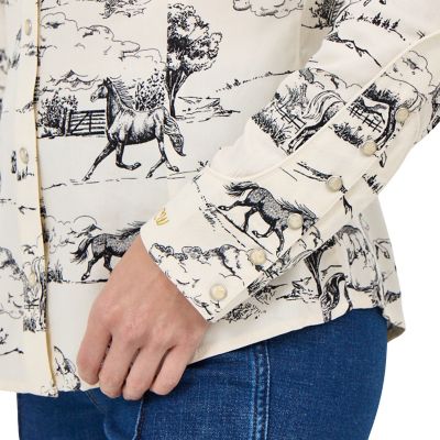 Image showing  x Lainey Wilson Landscape Print Western Snap Shirt