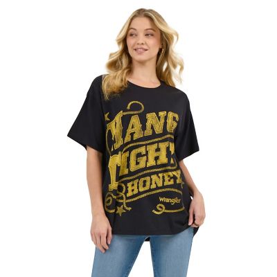 Wrangler x Lainey Wilson Oversized Hang Tight Honey T-Shirt