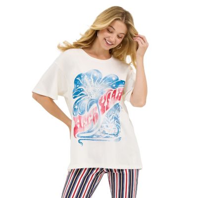 Wrangler x Lainey Wilson Women's Oversized Heck Yeah Crew Neck Short-Sleeve T-Shirt