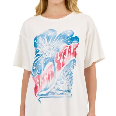 Image showing  x Lainey Wilson Women's Oversized Heck Yeah Crew Neck Short-Sleeve T-Shirt