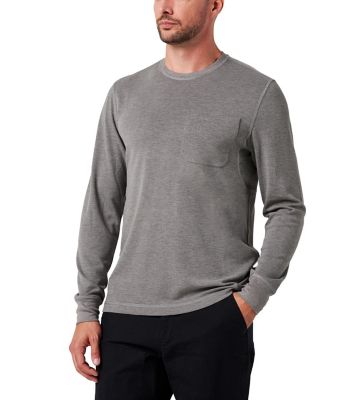 Image showing  Long Sleever Performance Textured Knit Pocket T-Shirt