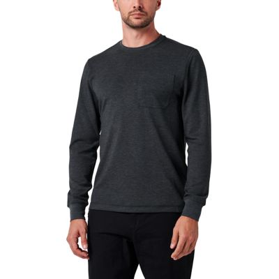 Lucky Brand Workwear Long Sleever Performance Textured Knit Pocket T-Shirt