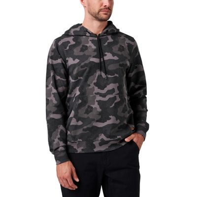 Lucky Brand Workwear Long Sleeve Camo French Terry Hoodie